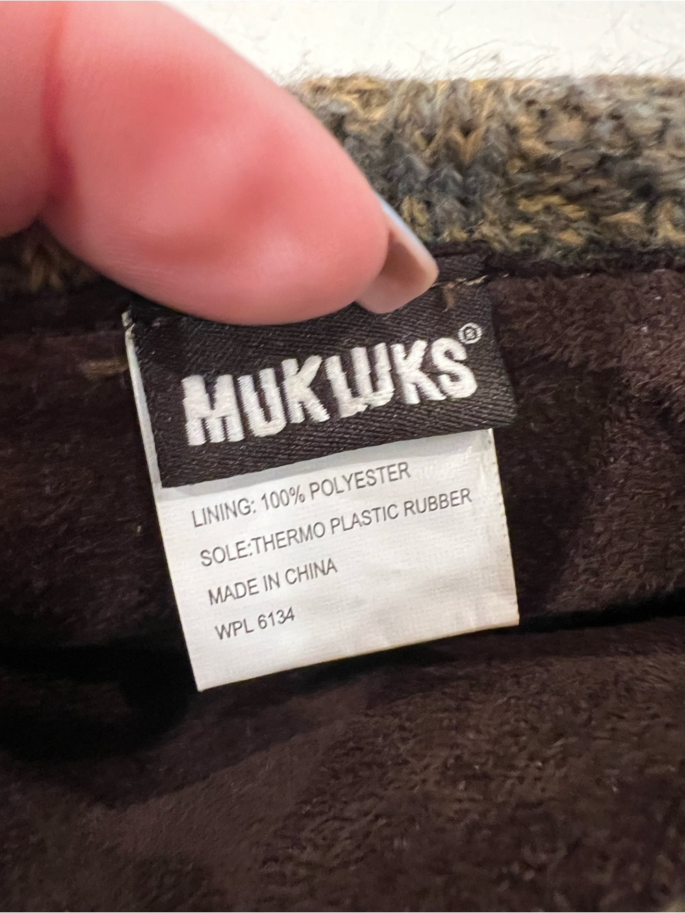 Muk Luks Brown Knit Cuff Heeled Ankle Boots see pics - Picture 10 of 10